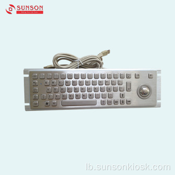 Anti-Vandal Metal Keyboard fir Informatiounskiosk